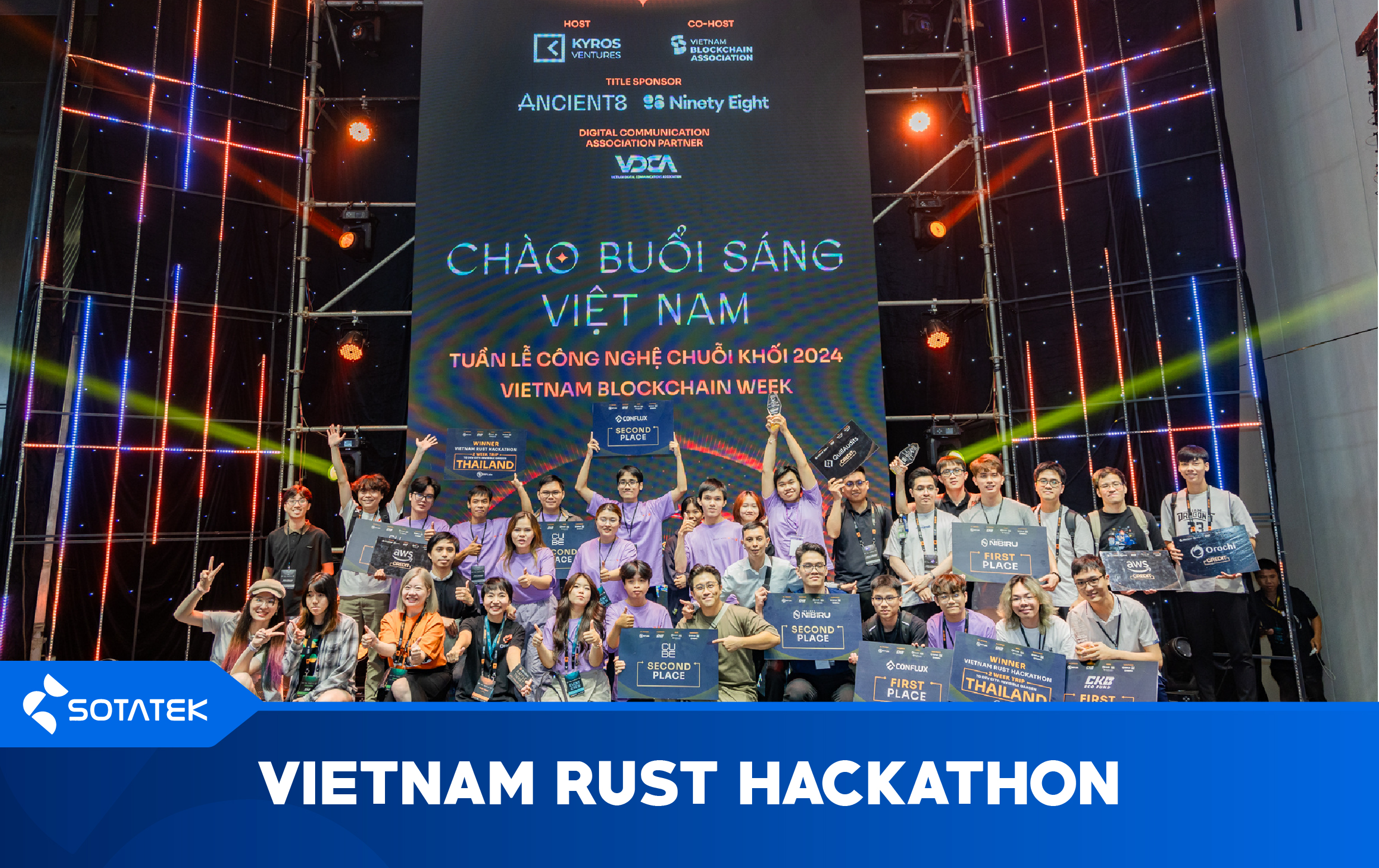 SotaTek’s Teams Achieve Top Honors at Vietnam Rust Hackathon